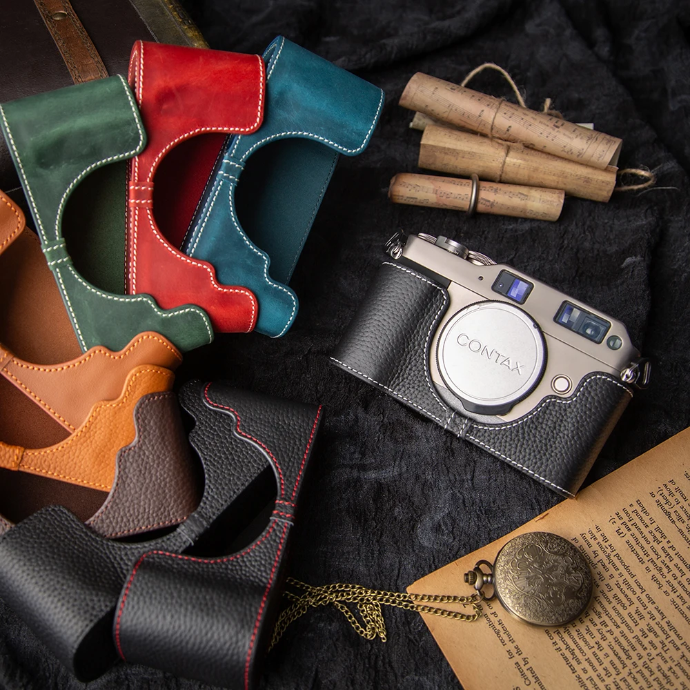 For Contax G1 Case Leather Camera Bag Protective Case Genuine Real Leather Camera Half Case Cover Bag Photography Accessories
For Contax G1 Case Leather Camera Bag Protective Case Genuine Real Leather Camera Half Case Cover Bag Photography Accessories