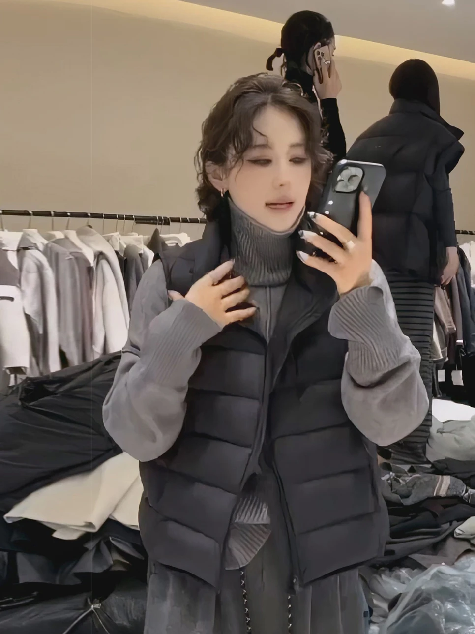 Bla Stand Collar down Vest Women's Lightweight Outerwear Small Size Autumn Winter New Sle White Du Feather Svel J...
Bla Stand Collar down Vest Women's Lightweight Outerwear Small Size Autumn Winter New Sle White Du Feather Svel J...