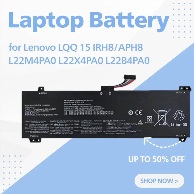 Brand New Laptop Battery for Lenovo LQQ 15 IRH8/APH8 L22M4PA0 L22X4PA0 L22B4PA0
Brand New Laptop Battery for Lenovo LQQ 15 IRH8/APH8 L22M4PA0 L22X4PA0 L22B4PA0