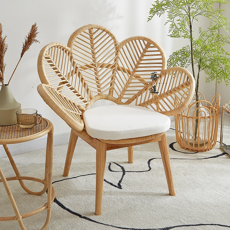 Modern Creative Nordic Living Room Chairs Ins Flower Leisure Chair Solid Wood Rattan Back Chair
Modern Creative Nordic Living Room Chairs Ins Flower Leisure Chair Solid Wood Rattan Back Chair