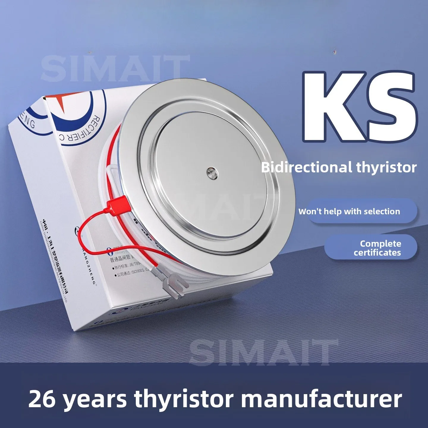 KS800A/KS500A 1600V Thyristor Module | High Power SCR Dual Semiconductor for Phase Control
KS800A/KS500A 1600V Thyristor Module | High Power SCR Dual Semiconductor for Phase Control