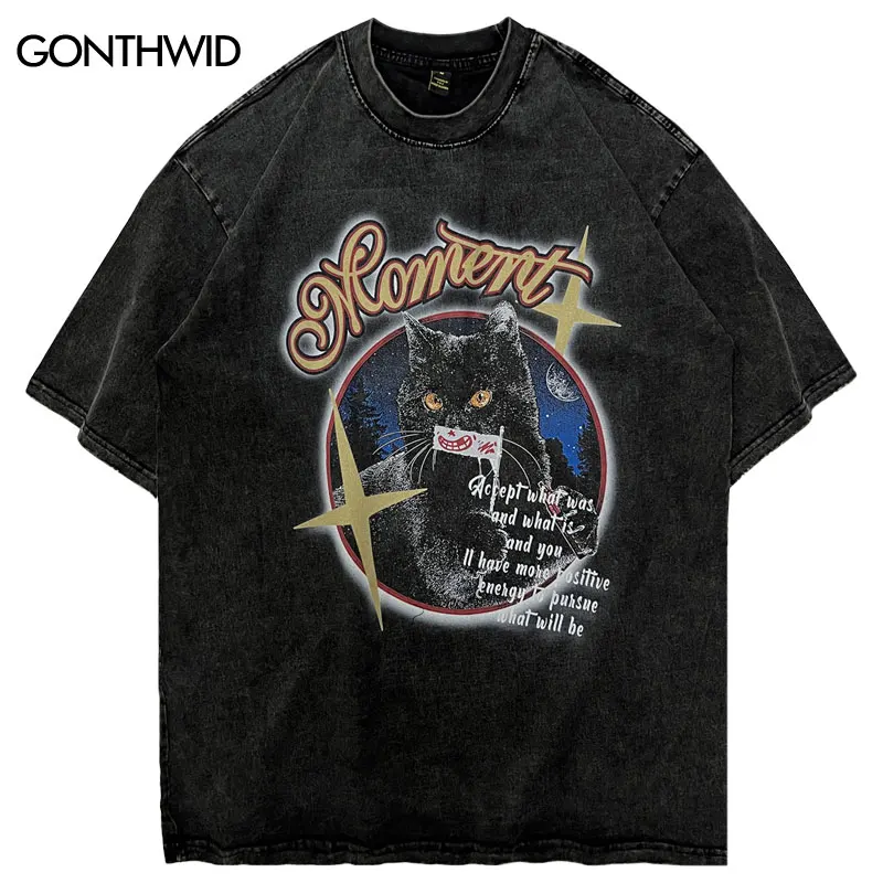 Men Vintage Tshirt Funny Cat Letter Graphic Print Punk Gothic T Shirt 2023 Men Harajuku Fashion Washed Oversized Tee Shirts Tops
Men Vintage Tshirt Funny Cat Letter Graphic Print Punk Gothic T Shirt 2023 Men Harajuku Fashion Washed Oversized Tee Shirts Tops