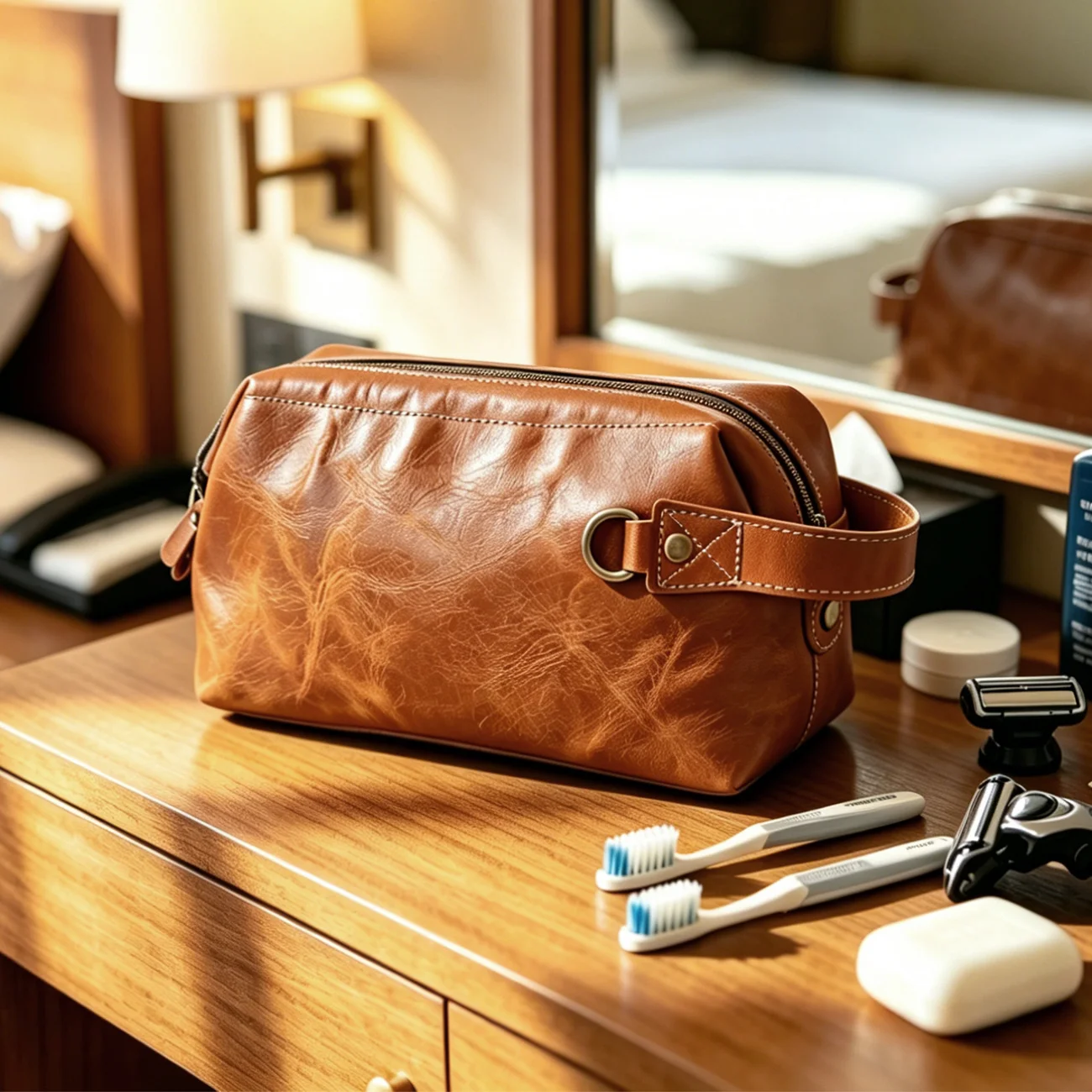 Retro Style Top Layer Cowhide Leather Handbag Casual Travel Toiletry Brown Zipper Storage Bag Leather Goods Handheld Bag
Retro Style Top Layer Cowhide Leather Handbag Casual Travel Toiletry Brown Zipper Storage Bag Leather Goods Handheld Bag