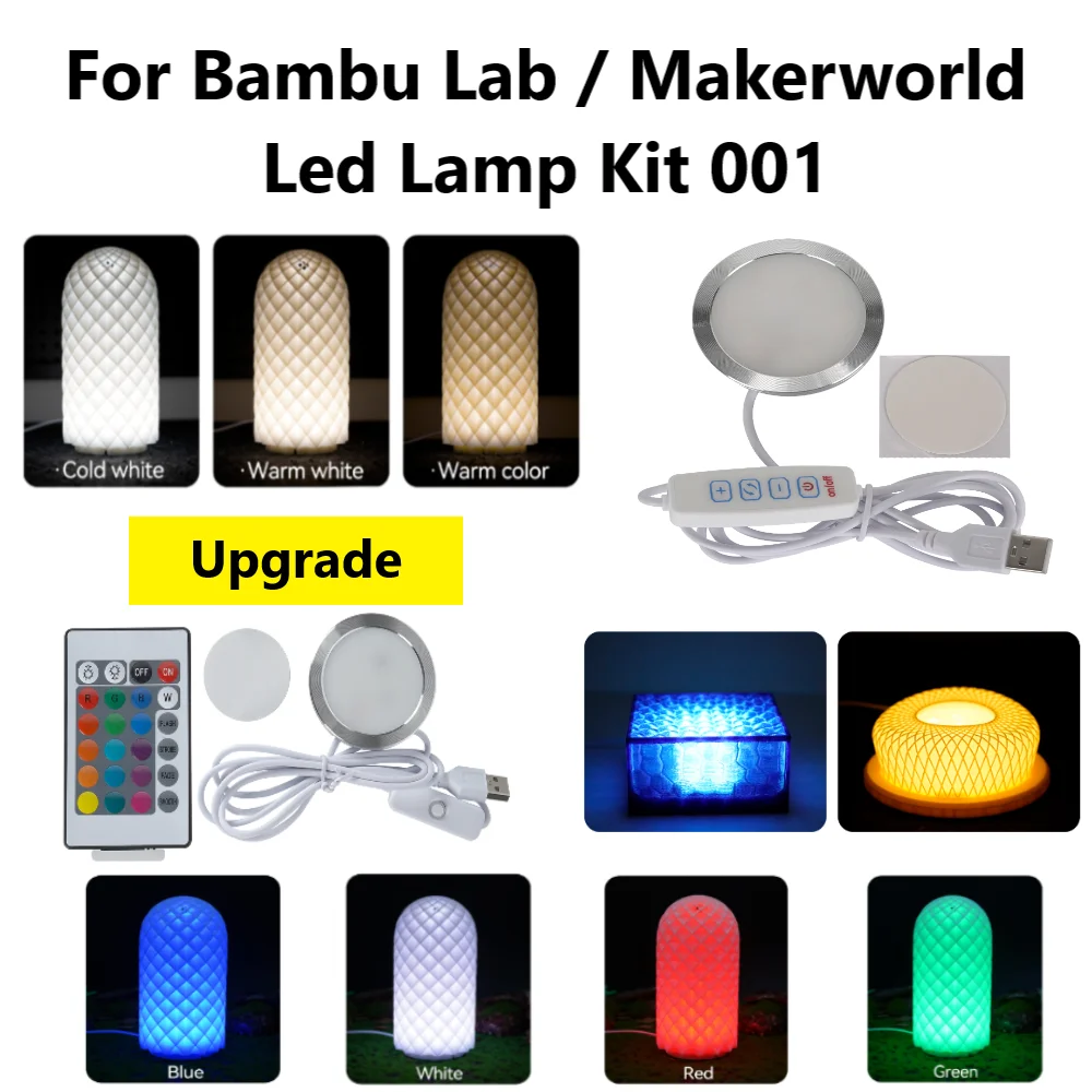 For Bambu Lab Led Lamp Kit Adjustable Light Kit Led Light Parts Hardware DIY Model white /cold/warm light Without Lamp shell 001
For Bambu Lab Led Lamp Kit Adjustable Light Kit Led Light Parts Hardware DIY Model white /cold/warm light Without Lamp shell 001