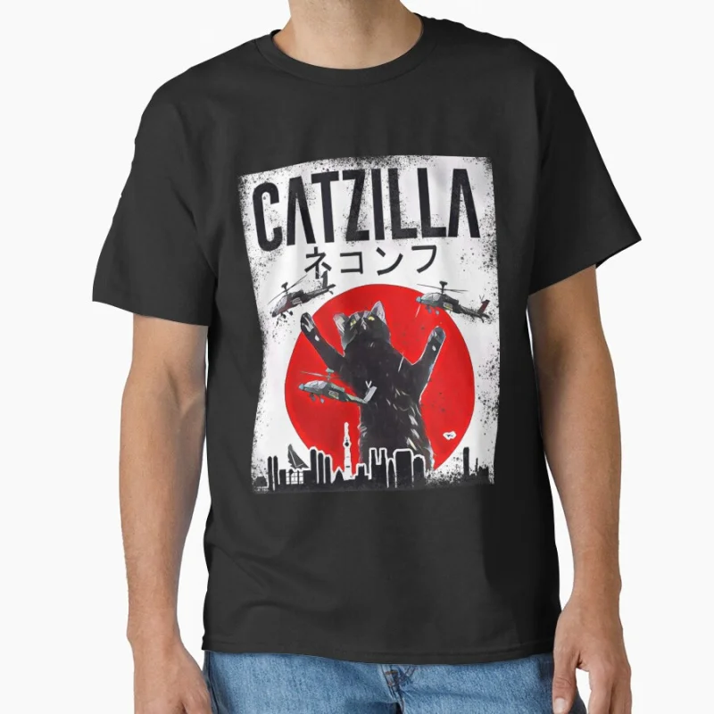 Sunset Style Cat Kitten Japanese Art Catzilla king of monster 100% cotton printed t shirt for cat lover large size Adult tops
Sunset Style Cat Kitten Japanese Art Catzilla king of monster 100% cotton printed t shirt for cat lover large size Adult tops