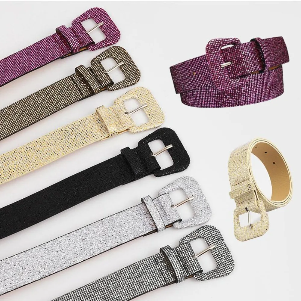 Luxury Design Casual Jeans Decorative Waist Strap Pin Buckle Waistband Shiny Sequins Belt Trouser Dress Belts
Luxury Design Casual Jeans Decorative Waist Strap Pin Buckle Waistband Shiny Sequins Belt Trouser Dress Belts