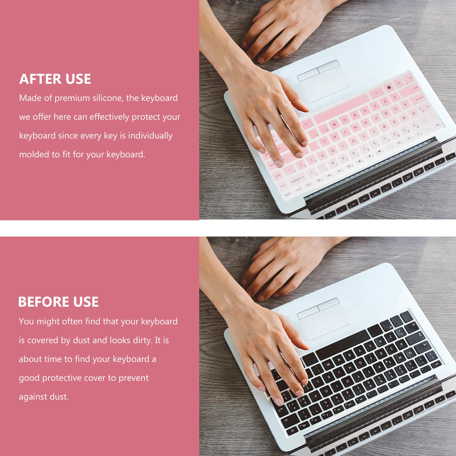 2pcs 14 Inches Computer Keyboard Cover Silicone Keyboard Protective Cover Compatible for HP14q-cs0001TX (Gradient Pink)
2pcs 14 Inches Computer Keyboard Cover Silicone Keyboard Protective Cover Compatible for HP14q-cs0001TX (Gradient Pink)