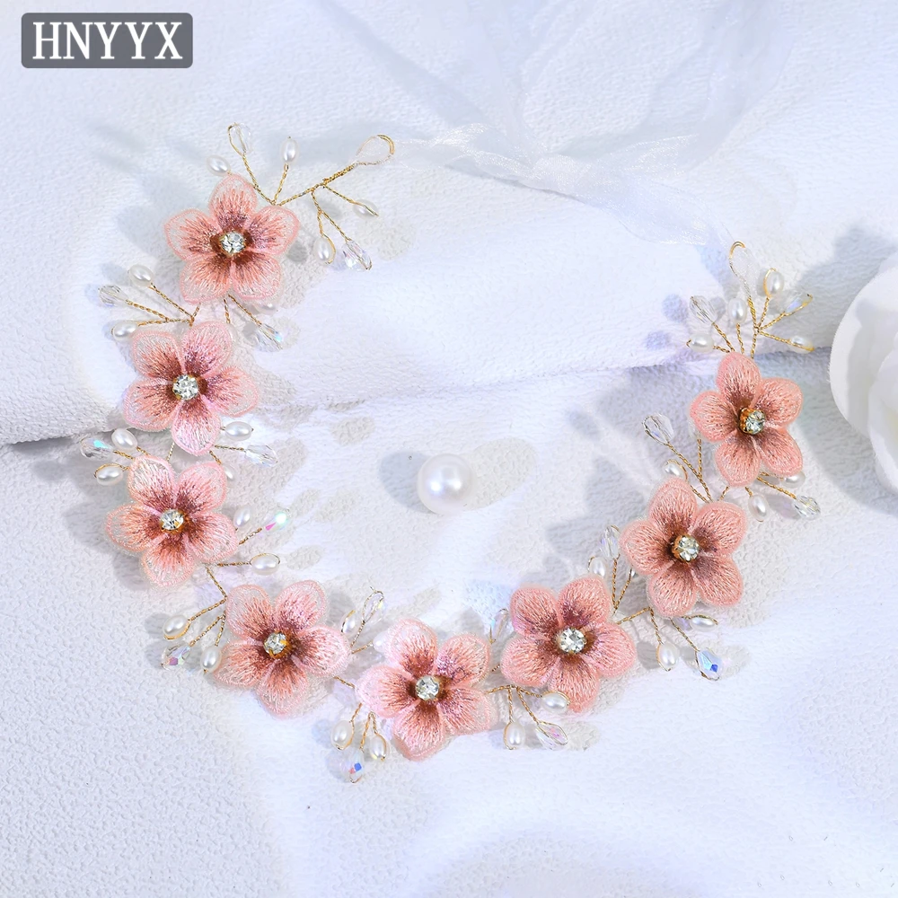 HNYYX Bridal Wedding Dress Hair Accessories Pink Flowers Headdress Sweet Romantic Headband Holiday Party Prom Headwear A363
HNYYX Bridal Wedding Dress Hair Accessories Pink Flowers Headdress Sweet Romantic Headband Holiday Party Prom Headwear A363