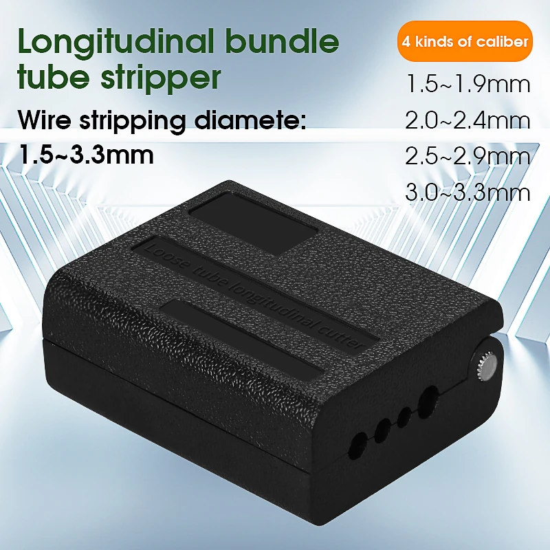 1.5-3.3mm Open Cover Type Fiber Stripper FTTH Longitudinal Beam Pipe Opener Loose Tube Cable Opener Peeler Sunroof Knife Slitter
1.5-3.3mm Open Cover Type Fiber Stripper FTTH Longitudinal Beam Pipe Opener Loose Tube Cable Opener Peeler Sunroof Knife Slitter