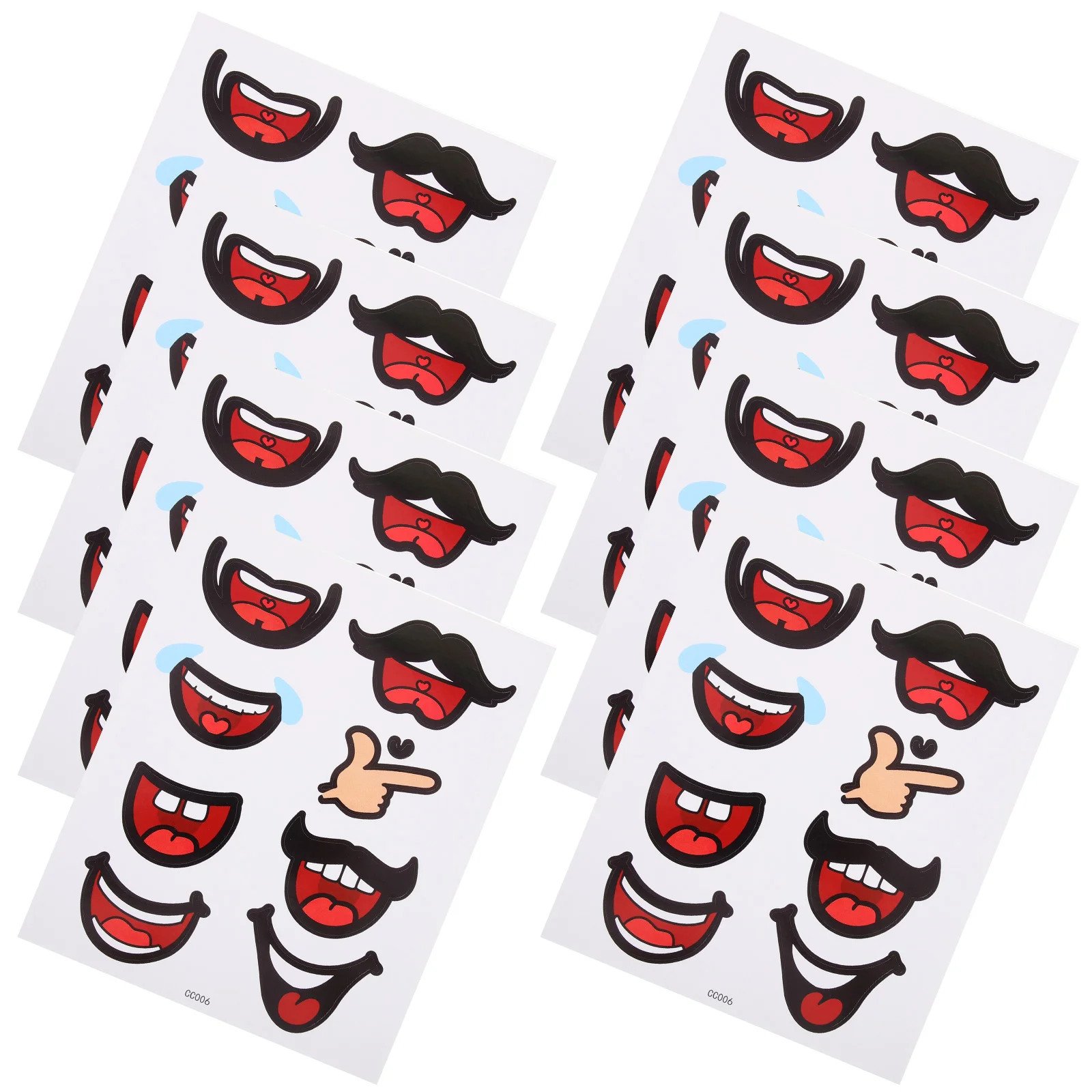 10 Sheets Lip Gloss Stickers Stuffed Animals Mouth Cartoon DIY Decal for Crafts Decals Child Kids
10 Sheets Lip Gloss Stickers Stuffed Animals Mouth Cartoon DIY Decal for Crafts Decals Child Kids