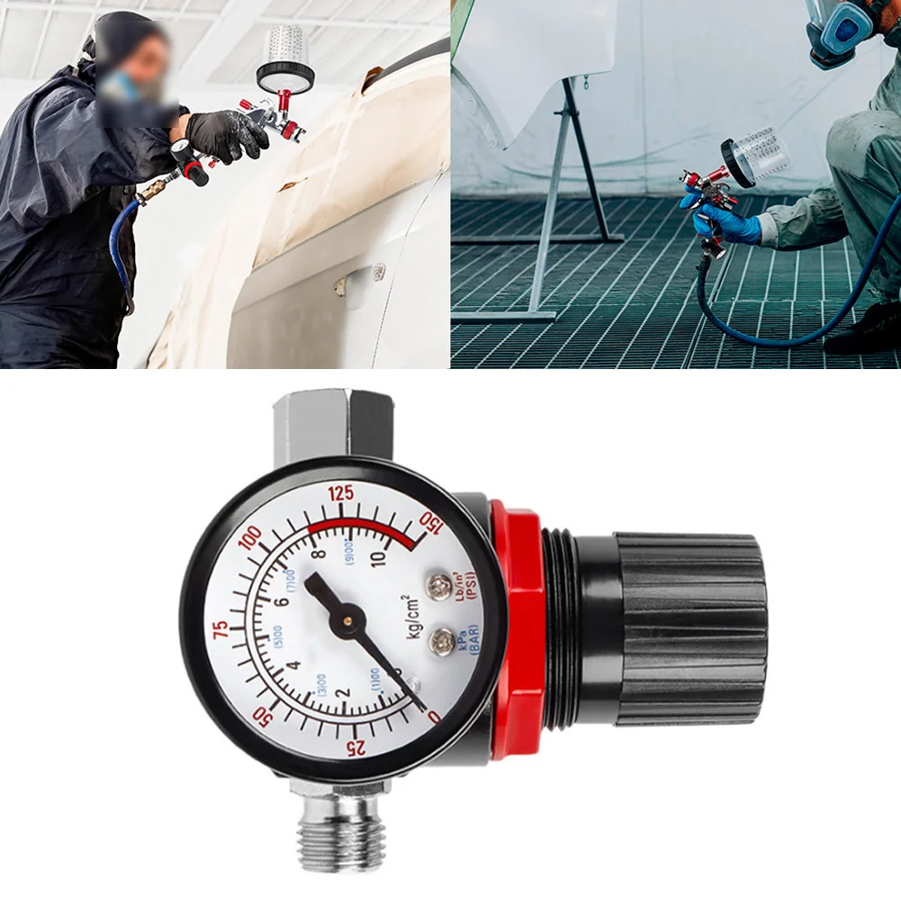 Регулятор давления воздуха 0-150 PSI с мультифункциональным дисплеем (PSI, BAR, кг/см², кПа), металлический корпус, красно-черный ободок, для распылителей
Регулятор давления воздуха 0-150 PSI с мультифункциональным дисплеем (PSI, BAR, кг/см², кПа), металлический корпус, красно-черный ободок, для распылителей