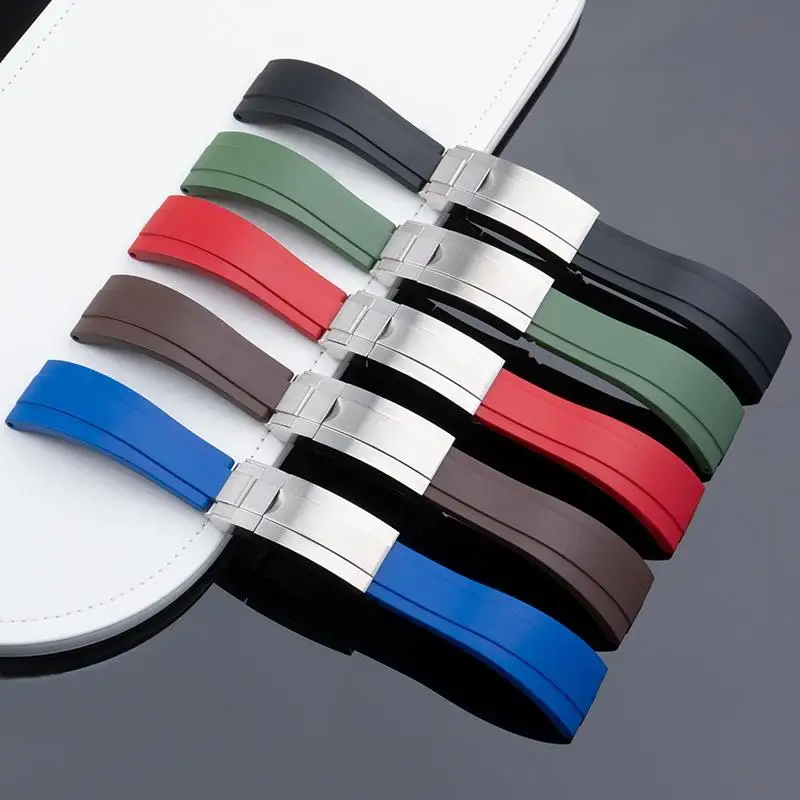 TINTAG 20mm Soft Fluororubber Rubber Watchband For Rolex Strap GMT OYSTERFLEX Daytona Submariner GMT Yacht-Master Folding Buckle
TINTAG 20mm Soft Fluororubber Rubber Watchband For Rolex Strap GMT OYSTERFLEX Daytona Submariner GMT Yacht-Master Folding Buckle