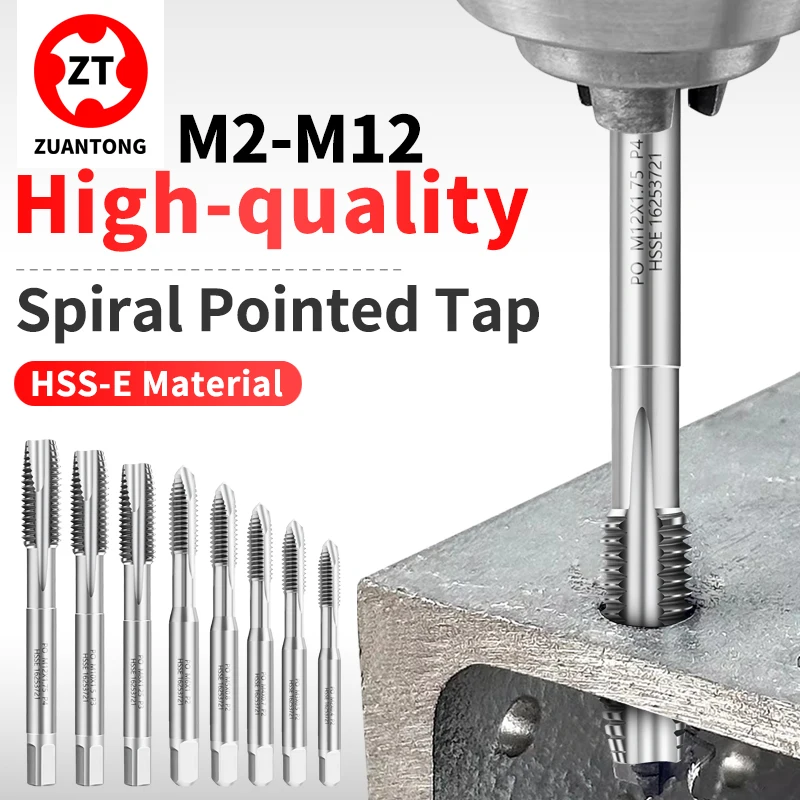 ZUANTONG 1SET HSSE-M35 Spiral Pointed Tap M2-M12 White/TC50/TIN/TICN Coating Screw Thread Tap 1SET=8PCS:M2 M3 M4 M5 M6 M8 M10M12
ZUANTONG 1SET HSSE-M35 Spiral Pointed Tap M2-M12 White/TC50/TIN/TICN Coating Screw Thread Tap 1SET=8PCS:M2 M3 M4 M5 M6 M8 M10M12