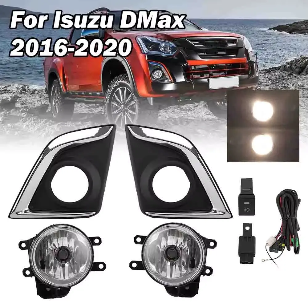 Fog light For ISUZU D-MAX 2016 2017 2018 2019 Front Bumper halogen Fog Lamps frame Driving Auto Parts cover Accessories
Fog light For ISUZU D-MAX 2016 2017 2018 2019 Front Bumper halogen Fog Lamps frame Driving Auto Parts cover Accessories