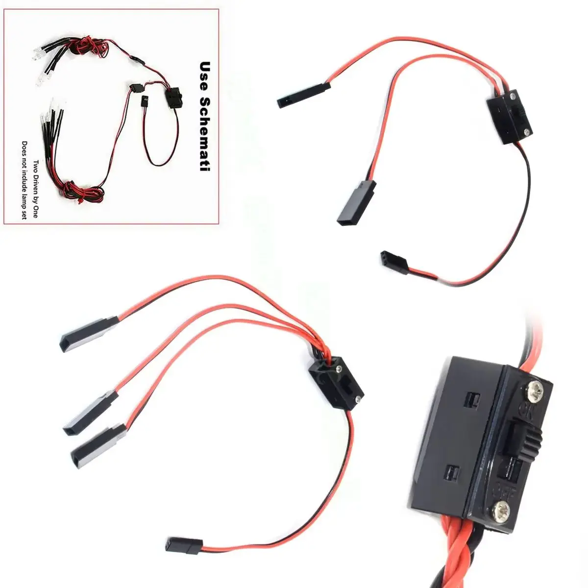 Futaba Plug RC Servo Extension Wire Cable Light Power On/Off Battery Switch For 1/10 Rc Crawler Car Trx6 Trx4 Tactical Parts
Futaba Plug RC Servo Extension Wire Cable Light Power On/Off Battery Switch For 1/10 Rc Crawler Car Trx6 Trx4 Tactical Parts