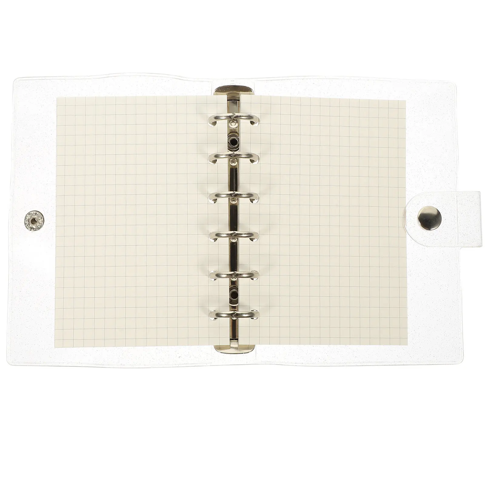 1 Set Small Loose-Leaf Notebook Waterproof 6-Rings Binder Transparent Cover Portable Writing Notepad Creative Notebook
1 Set Small Loose-Leaf Notebook Waterproof 6-Rings Binder Transparent Cover Portable Writing Notepad Creative Notebook