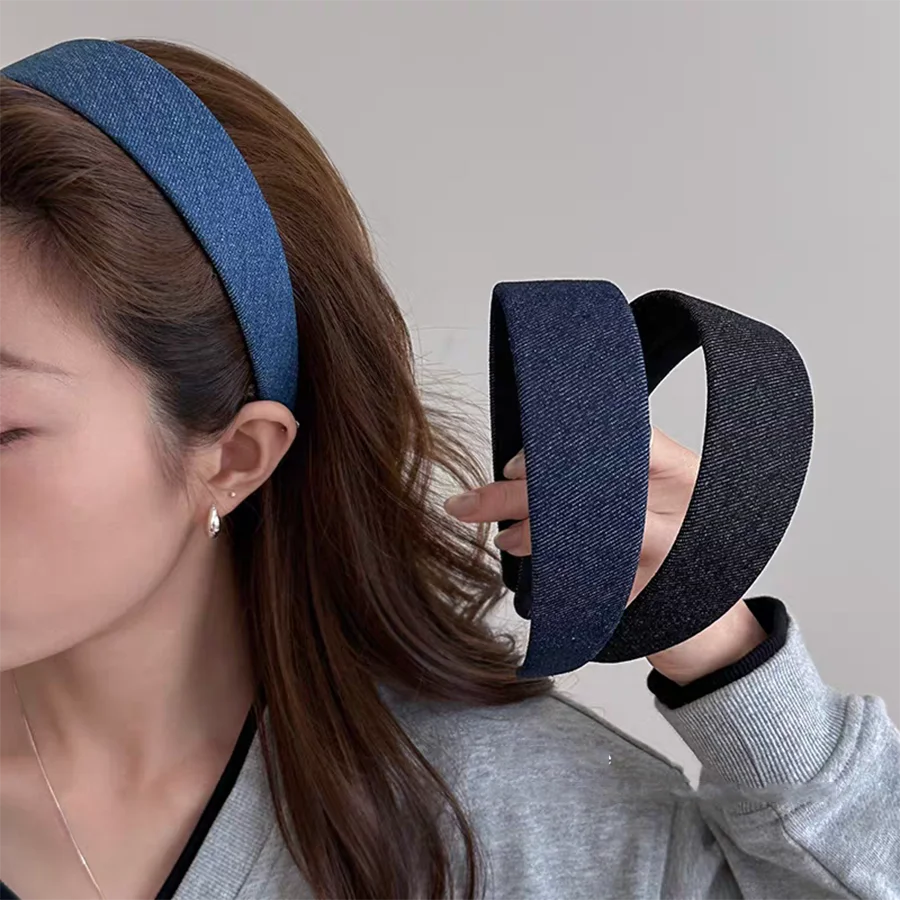 2pc Korean Good Quality Wide Denim Headband Minimalist and Versatile Blue Fashion Hair Bands Women Girls Hair Accessories
2pc Korean Good Quality Wide Denim Headband Minimalist and Versatile Blue Fashion Hair Bands Women Girls Hair Accessories