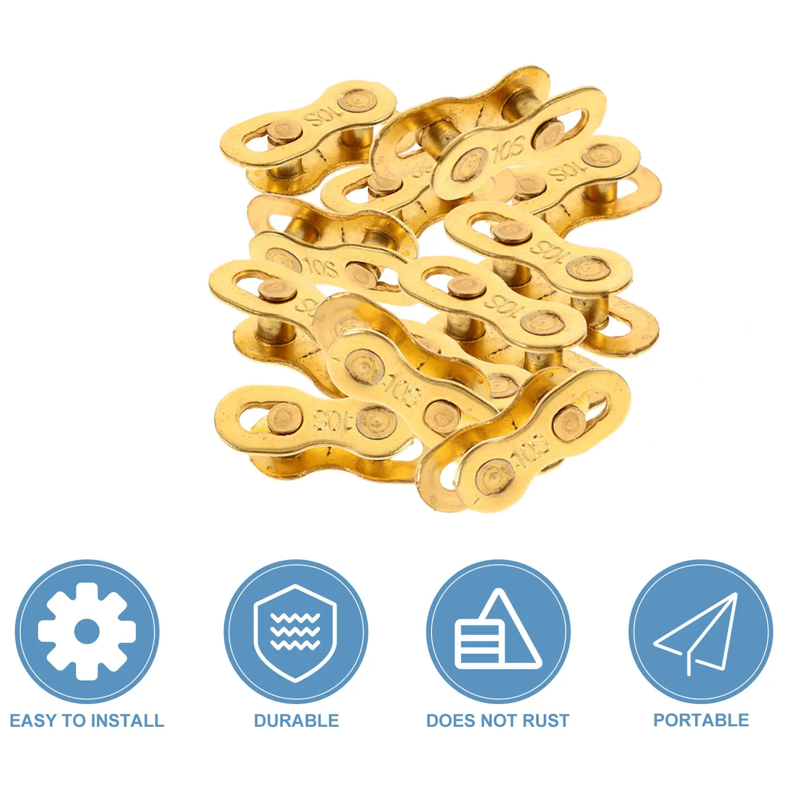 24Pcs Bicycle Chain Connectors High-Grade Steel Smooth Surface Easy Installation Replacement Links for Mountain Bike Cycling
24Pcs Bicycle Chain Connectors High-Grade Steel Smooth Surface Easy Installation Replacement Links for Mountain Bike Cycling