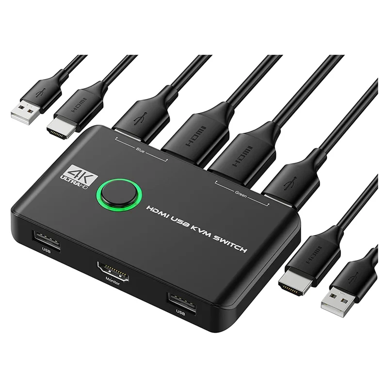 Enjoy Life, It's Worth Having 4K KVM Switch USB -Compatible Switches for 2 Computers Share Keyboard Mouse Printer and Monitor,
Enjoy Life, It's Worth Having 4K KVM Switch USB -Compatible Switches for 2 Computers Share Keyboard Mouse Printer and Monitor,