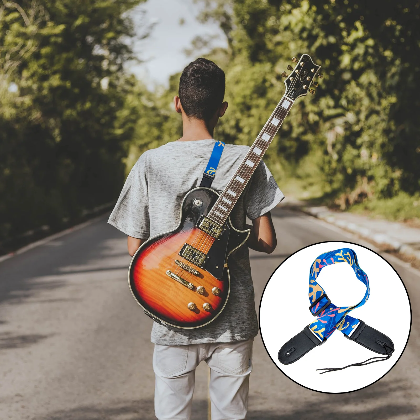 Acoustic Guitar Strap Fashionable Delicate Shoulder Stretch-resistant Belt Electric Cute Decorative Folk
Acoustic Guitar Strap Fashionable Delicate Shoulder Stretch-resistant Belt Electric Cute Decorative Folk