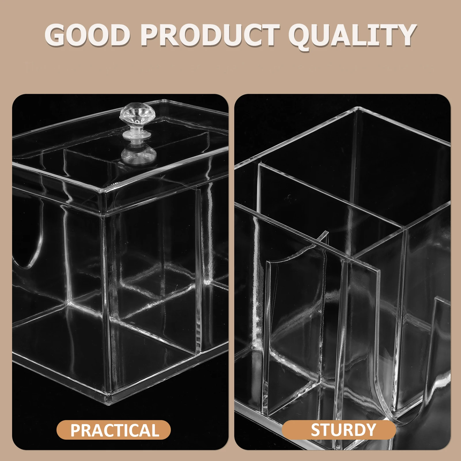 1pc Storage Box Clear Acrylic Makeup Organizer Cotton Rounds Holder Multi Grid Desktop Tidy Lipstick Case Keeper
1pc Storage Box Clear Acrylic Makeup Organizer Cotton Rounds Holder Multi Grid Desktop Tidy Lipstick Case Keeper
