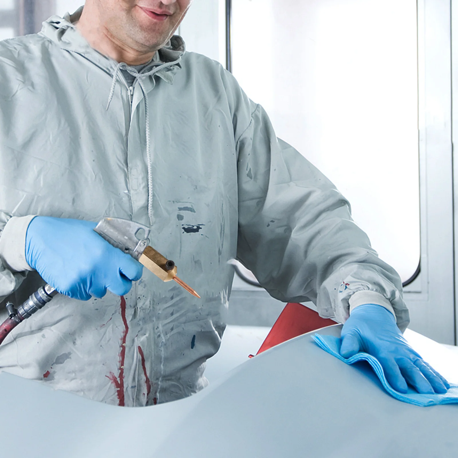 Auto Body Dent Repair Electric Welding Hammer Titanium Welding Sticks Chisel Hammer Seamless Metal Shaping Shape Restoration
Auto Body Dent Repair Electric Welding Hammer Titanium Welding Sticks Chisel Hammer Seamless Metal Shaping Shape Restoration