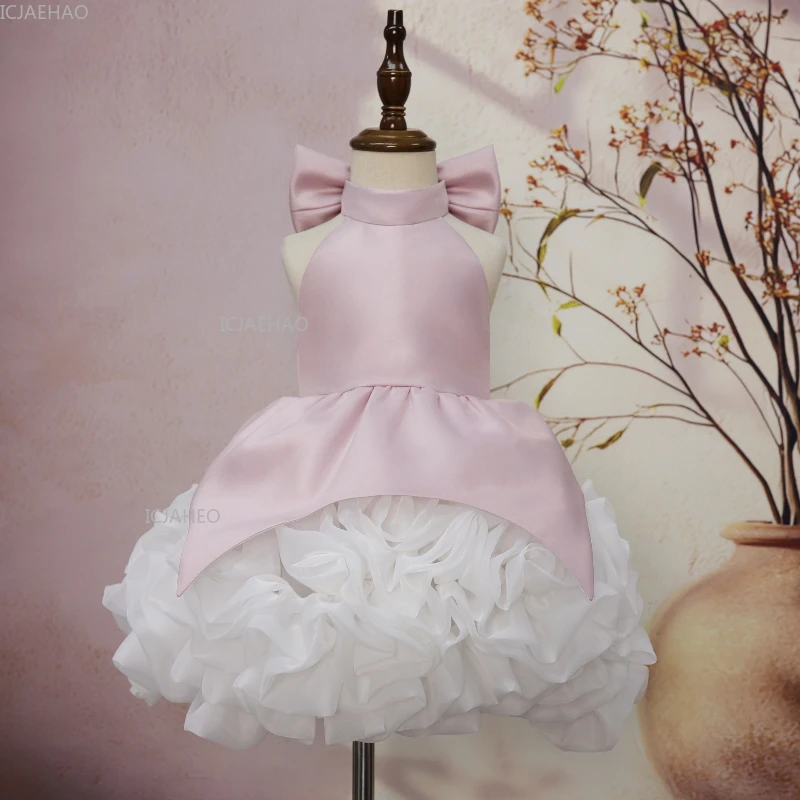 New Pink Satin Children Girls Princess Party Dress Sleeveless Tulle Puffy Gown for Kids Birthday Pageant Formal Wear Costumes
New Pink Satin Children Girls Princess Party Dress Sleeveless Tulle Puffy Gown for Kids Birthday Pageant Formal Wear Costumes