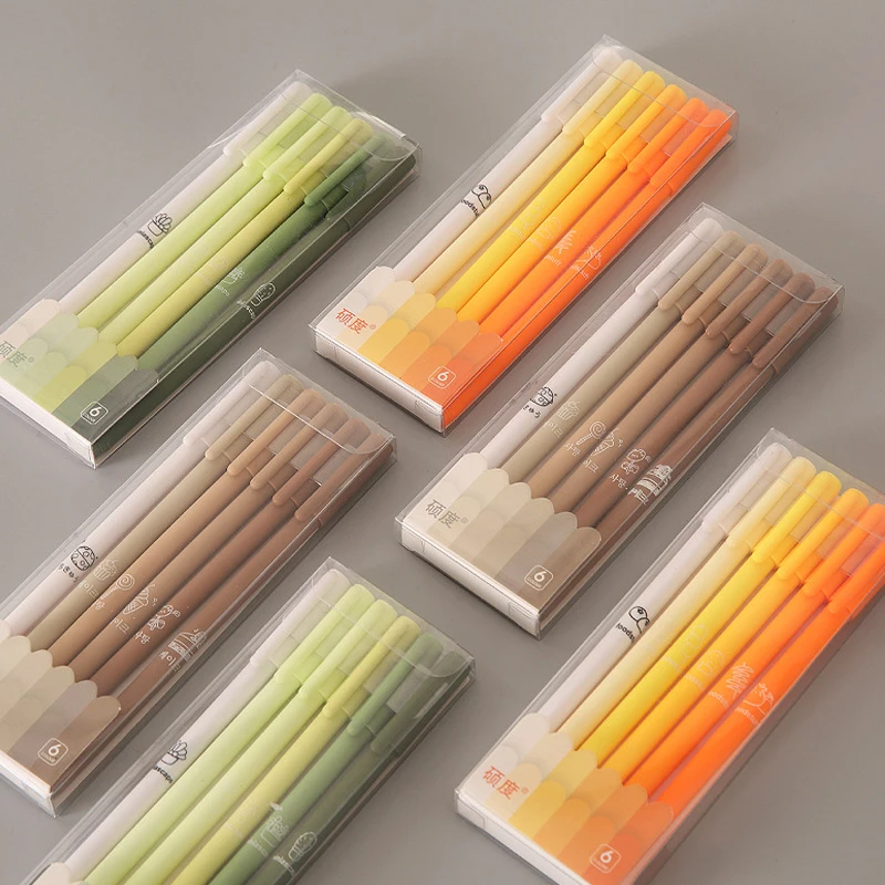 6Pcs/Set Morandi Color Japanese Kawaii Gel Pen Quick Drying Student For Writing Signature Pens School Stationery Office Supplies
6Pcs/Set Morandi Color Japanese Kawaii Gel Pen Quick Drying Student For Writing Signature Pens School Stationery Office Supplies