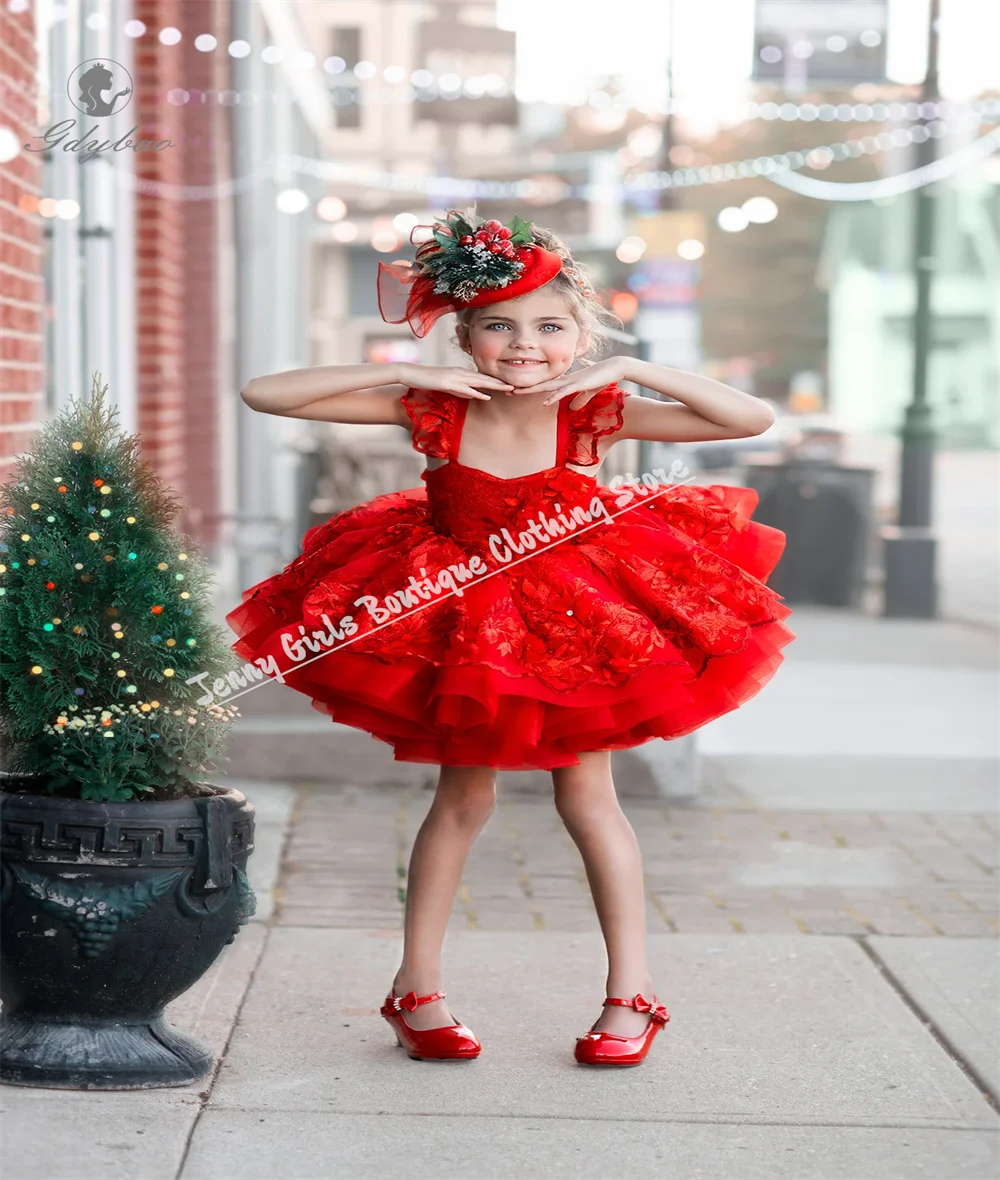 Red Princess Holiday Costumes Tutu Lace Cute Flower Girl Dresses For Wedding Prom Birthday Official Events Customize
Red Princess Holiday Costumes Tutu Lace Cute Flower Girl Dresses For Wedding Prom Birthday Official Events Customize