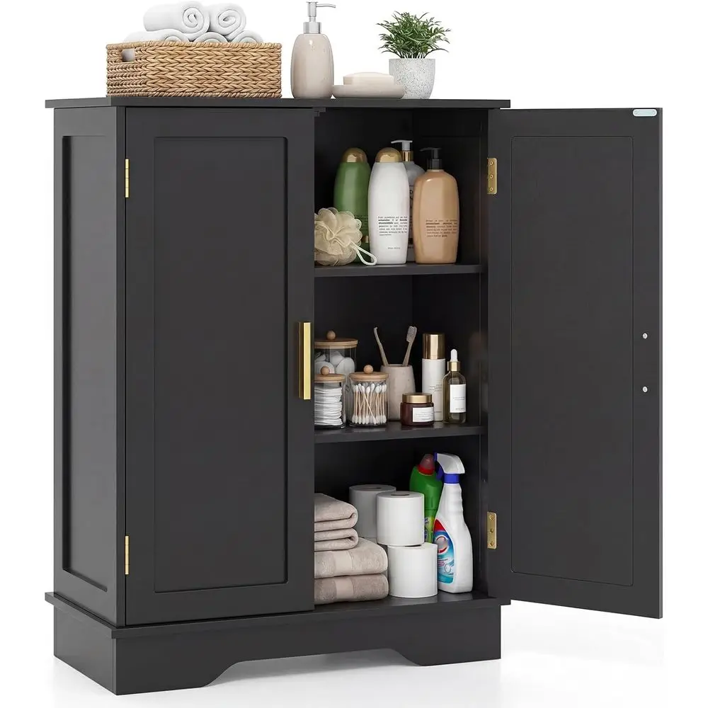 Freestanding 31.5 Black Storage Cabinet with Adjustable Shelves for Bathroom, Living Room, Dining Room, and Entryway
Freestanding 31.5 Black Storage Cabinet with Adjustable Shelves for Bathroom, Living Room, Dining Room, and Entryway