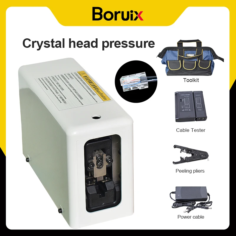 Bruix 12V Network Cable Head Crimping Machine Portable Crystal Head Plug-in Crimping Machine Full Copper Motor
Bruix 12V Network Cable Head Crimping Machine Portable Crystal Head Plug-in Crimping Machine Full Copper Motor