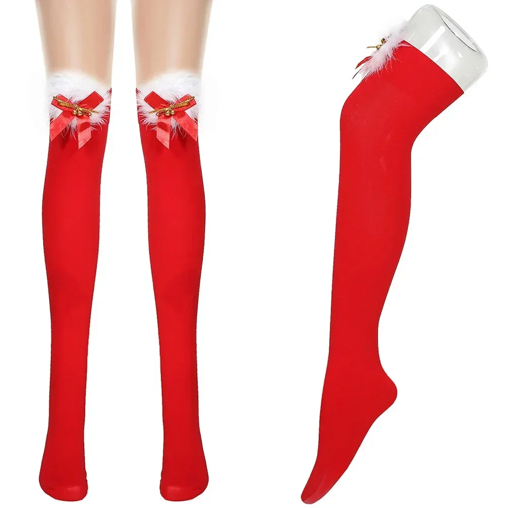 Red Christmas Women Stockings Thigh High Stockings Bow Fishnet Cosplay Party Breathable Tights Bodystocking Elastic Underwear
Red Christmas Women Stockings Thigh High Stockings Bow Fishnet Cosplay Party Breathable Tights Bodystocking Elastic Underwear