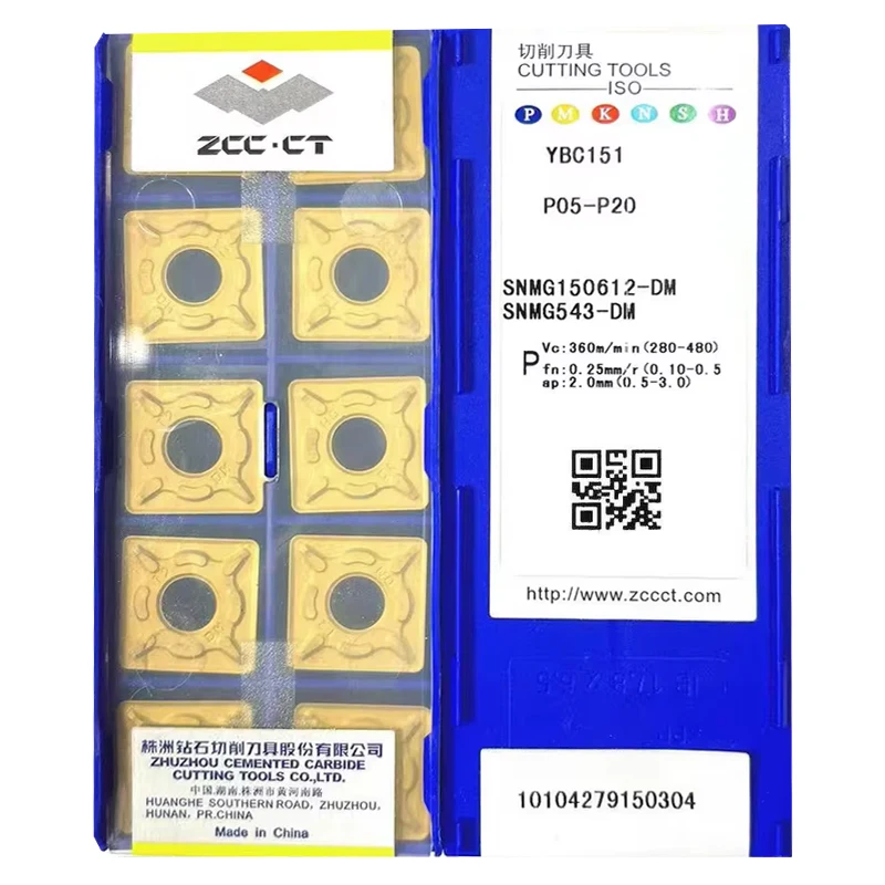 Original ZCCCT SNMG150612-DM YBC251 YBC252 YBC151 YBC152 carbide insert for CNC turning Tools
Original ZCCCT SNMG150612-DM YBC251 YBC252 YBC151 YBC152 carbide insert for CNC turning Tools