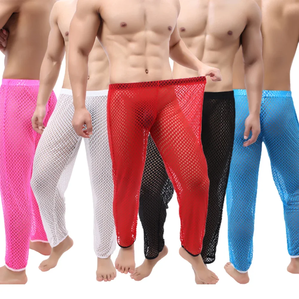 Men's Sexy Hollow Out Transparent Pajamas Mesh See Through Long Pants Sleepwear Fishnet Trouser Sleep Bottoms Leggings Underwear
Men's Sexy Hollow Out Transparent Pajamas Mesh See Through Long Pants Sleepwear Fishnet Trouser Sleep Bottoms Leggings Underwear