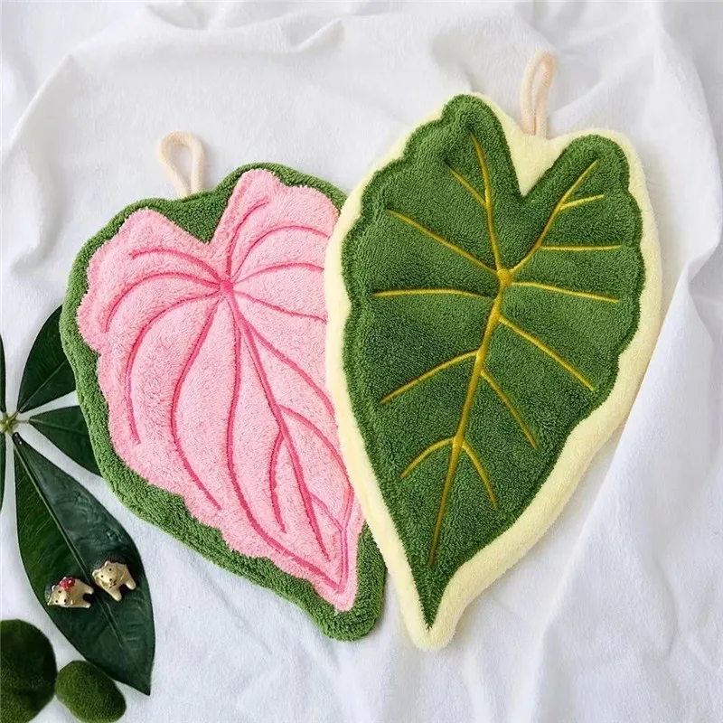 1Pc 15x25cm Coral Fleece Creative Plant Leaf Shape Hanging Home Kitchen Bathroom Soft Absorbent Hand Towel
1Pc 15x25cm Coral Fleece Creative Plant Leaf Shape Hanging Home Kitchen Bathroom Soft Absorbent Hand Towel