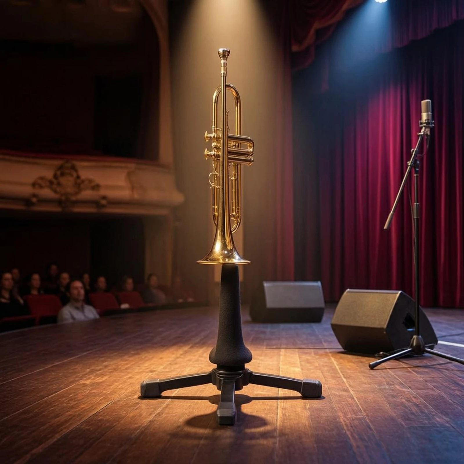 Wind Instrument Stand Upright Floor Standing Instrument Stand Musical Gear Metal Stable