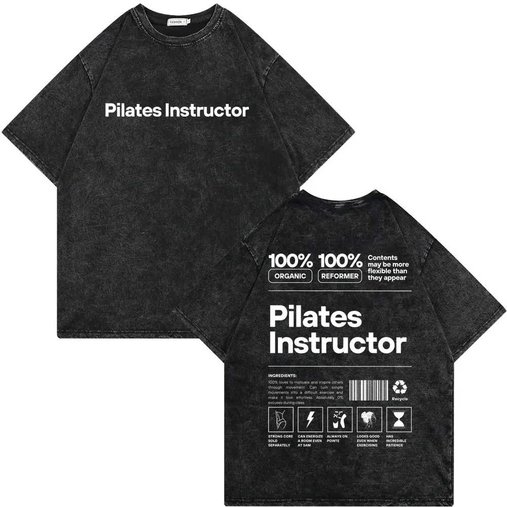 Vintage Washed Old Pilates Instructor Print Tshirt Men Women Fitness Gym Oversized T-shirts Male Funny Workout Bodybuilding Tees
Vintage Washed Old Pilates Instructor Print Tshirt Men Women Fitness Gym Oversized T-shirts Male Funny Workout Bodybuilding Tees