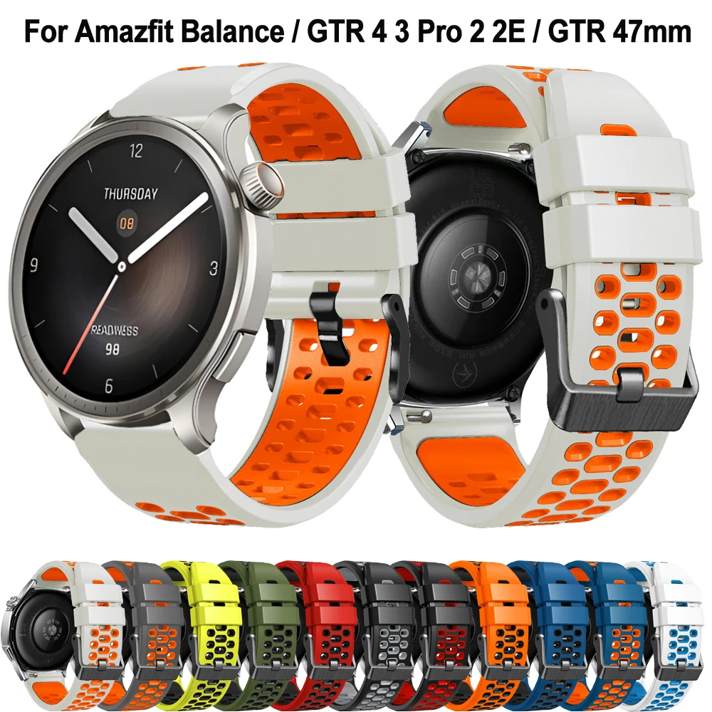 Ремешок для умных часов Amazfit Balance, 22 мм, силиконовый сменный ремешок для Amazfit GTR4/3 Pro 47 мм/GTR3 GTR2 2e Stratos 3, браслет
Ремешок для умных часов Amazfit Balance, 22 мм, силиконовый сменный ремешок для Amazfit GTR4/3 Pro 47 мм/GTR3 GTR2 2e Stratos 3, браслет