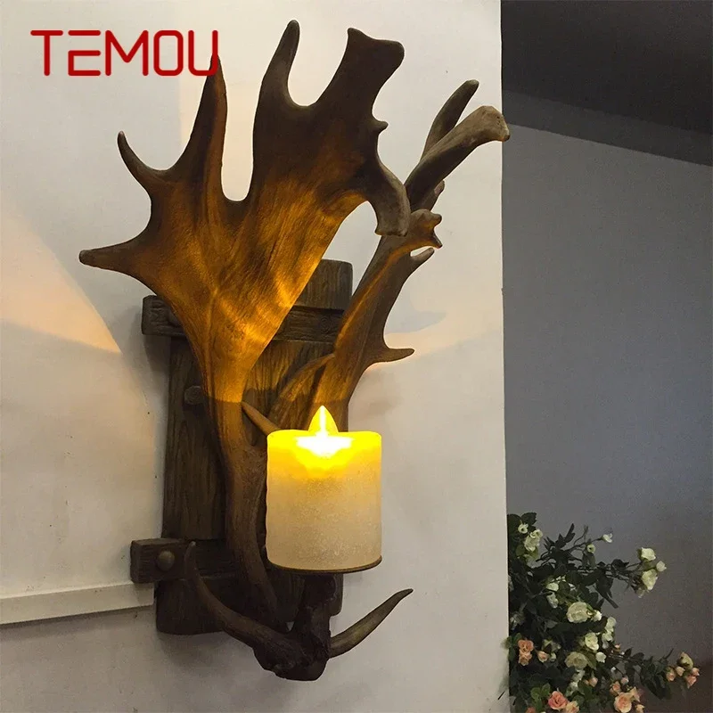 TEMOU American Antlers Wall Light Retro Creative Living Room Bedroom Corridor Villa Small Wooden House Decorative Light
TEMOU American Antlers Wall Light Retro Creative Living Room Bedroom Corridor Villa Small Wooden House Decorative Light