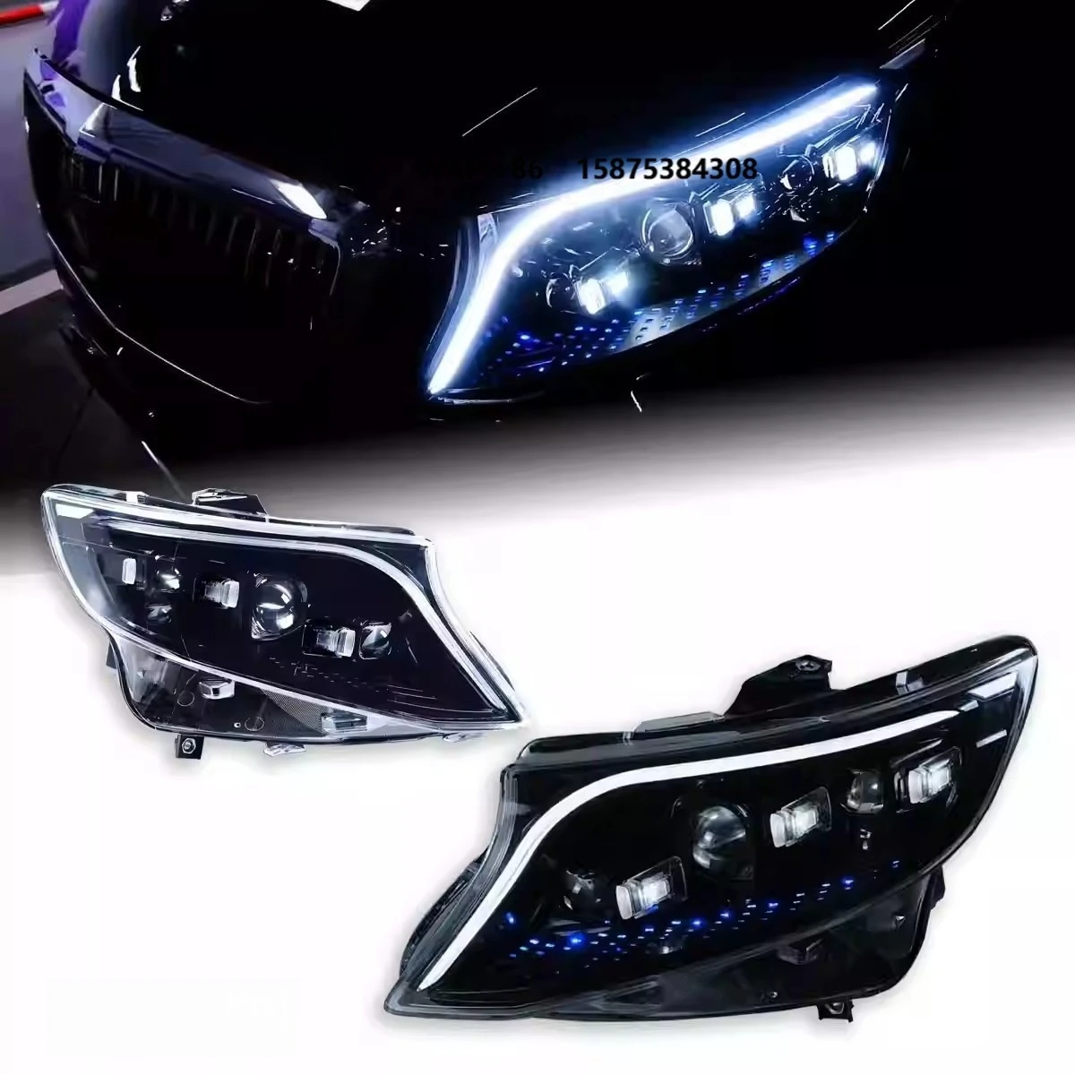 LED Headlights for V Class Headlights Assembly with LED DRL Sequential Turn Signals 2016 to 2024
LED Headlights for V Class Headlights Assembly with LED DRL Sequential Turn Signals 2016 to 2024