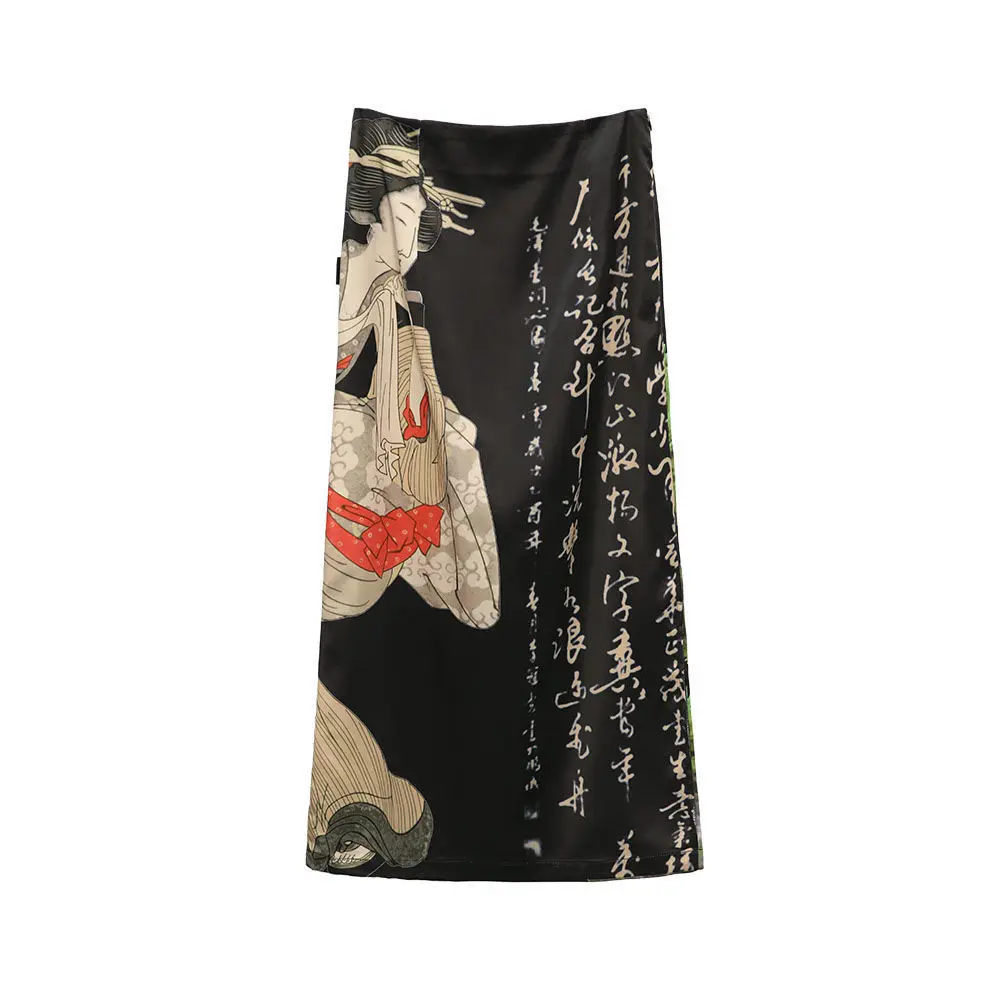Japanese Harajuku Straight Print Side Fork High Waist Long Skirts for Women Spring Summer New Spice Girl Streetwear Y2k Skirt
Japanese Harajuku Straight Print Side Fork High Waist Long Skirts for Women Spring Summer New Spice Girl Streetwear Y2k Skirt