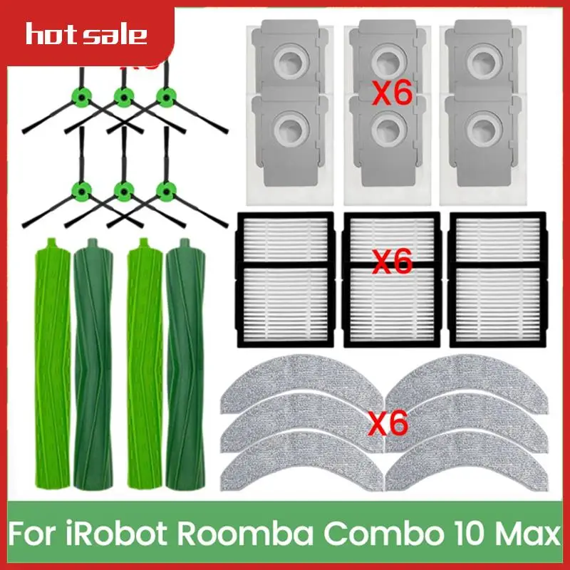 A23I-Main Brush HEPA Filter Mop Cloth Dust Bag For Irobot Roomba Combo 10 Max Replacement Parts Efficient Cleaning Accessories
A23I-Main Brush HEPA Filter Mop Cloth Dust Bag For Irobot Roomba Combo 10 Max Replacement Parts Efficient Cleaning Accessories