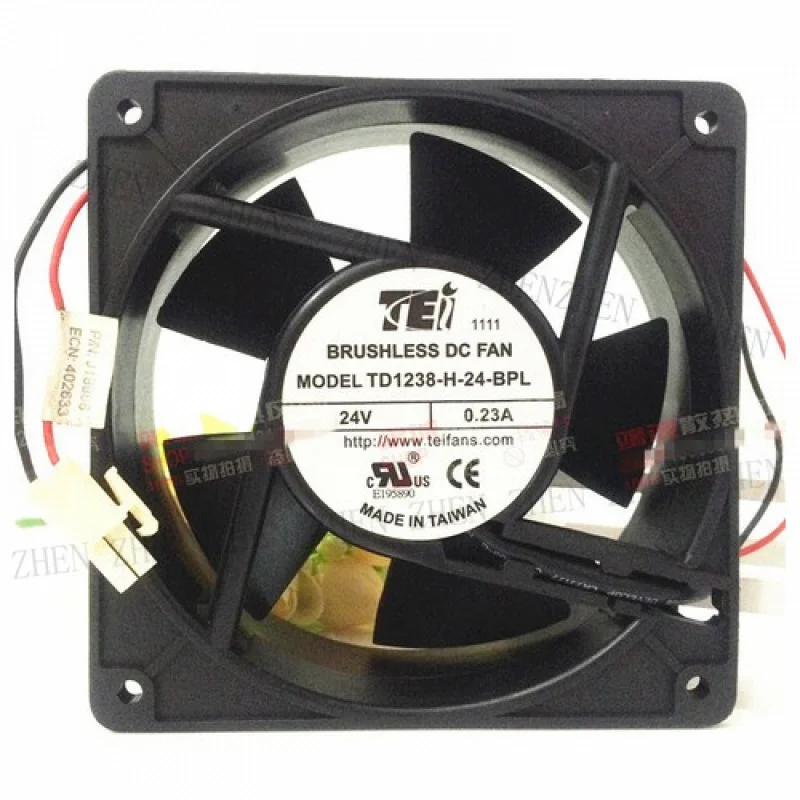 Y 1PC TEI TD1238-H-24-BPL 12CM 24V 0.23A 2-wire cooling fan #
Y 1PC TEI TD1238-H-24-BPL 12CM 24V 0.23A 2-wire cooling fan #