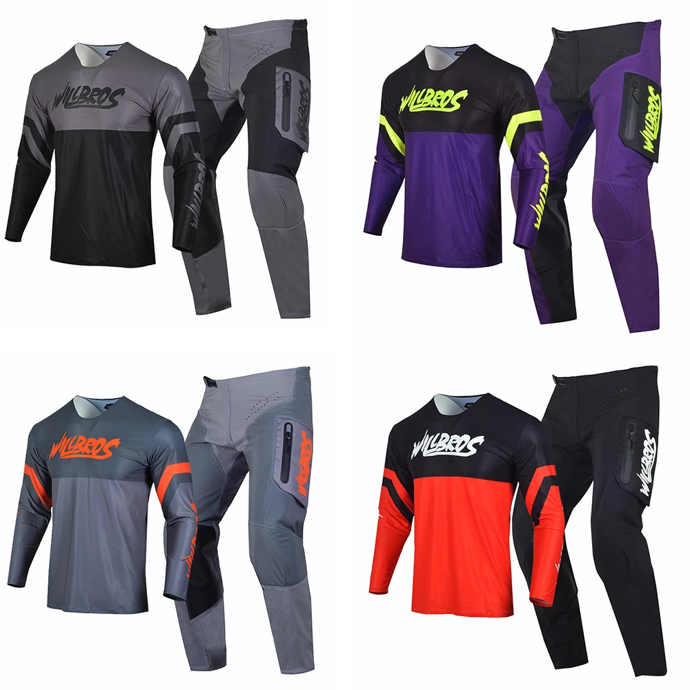 Willbros Motocross Gear Set Jersey and Pants With Zip Pocket Enduro Outfit MX Combo DH ATV Dirt Bike Off-road 4 Way Stretch
Willbros Motocross Gear Set Jersey and Pants With Zip Pocket Enduro Outfit MX Combo DH ATV Dirt Bike Off-road 4 Way Stretch