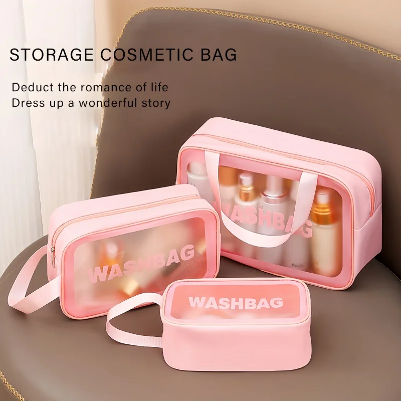 3pcs Ins Style Travel Portable Storage Bags Set PU Transparent Cosmetics Wash Bathe Waterproof Handbag Home Camping Storage Bag
3pcs Ins Style Travel Portable Storage Bags Set PU Transparent Cosmetics Wash Bathe Waterproof Handbag Home Camping Storage Bag