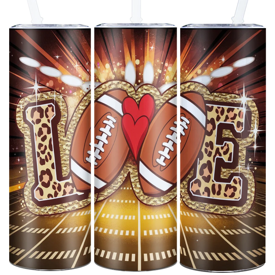 20oz Stainless Straight Insulated Tumblers Straw Lid Print 3D Love Football Water Bottle Insulated Vacuum Tea Mug Party Gift
20oz Stainless Straight Insulated Tumblers Straw Lid Print 3D Love Football Water Bottle Insulated Vacuum Tea Mug Party Gift