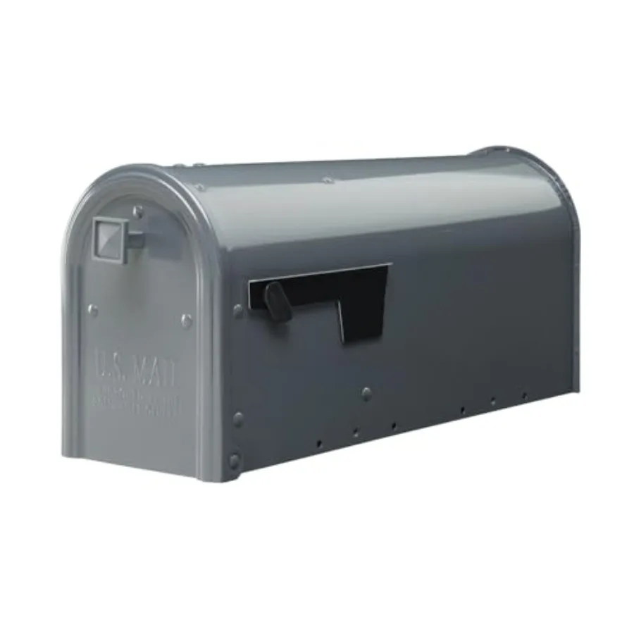 Edson™ Weather-Resistant Steel Metal Post Mounted Mail Box for Outside, Gunmetal Grey, Medium Curbside Mailbox with Magnetic La
Edson™ Weather-Resistant Steel Metal Post Mounted Mail Box for Outside, Gunmetal Grey, Medium Curbside Mailbox with Magnetic La