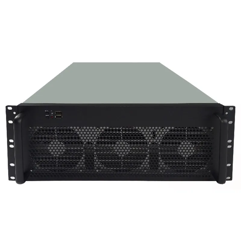 4U Multi-Graphics Card Chassis 6/8 Graphics Card IDC Room Rack Server GPU Industrial Control Computer Violent Fan