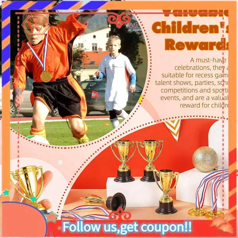 Durable 40 Pcs Mini Trophies And 40 Pcs Medals Awards , Winner Medals For Kids And Adults - Perfect For Party Favors
Durable 40 Pcs Mini Trophies And 40 Pcs Medals Awards , Winner Medals For Kids And Adults - Perfect For Party Favors