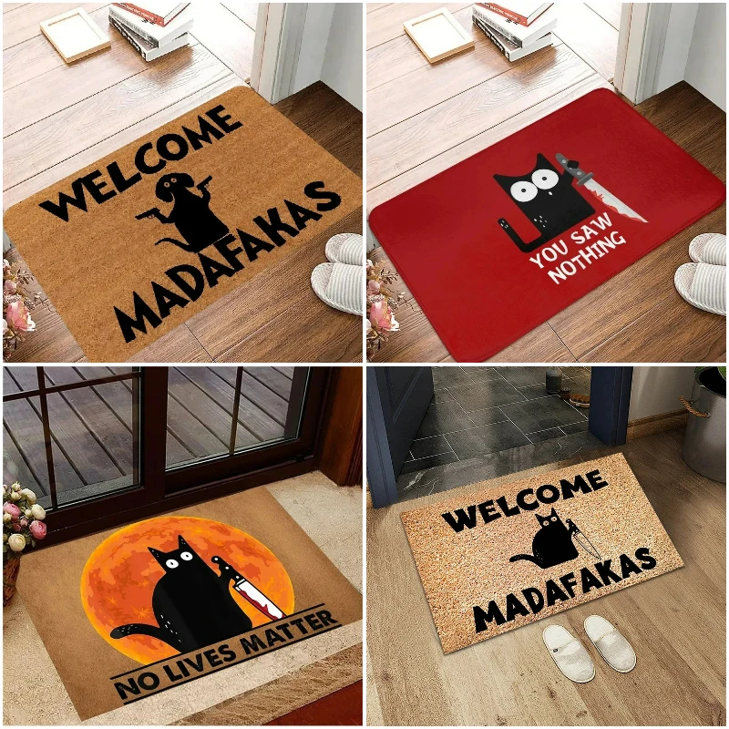 Cartoon Ins Style Cat Knife Welcome Rugs Kitchen Front Door Mats Living Room Bedroom Entry Doormat Washable Non-slip Floor Mat
Cartoon Ins Style Cat Knife Welcome Rugs Kitchen Front Door Mats Living Room Bedroom Entry Doormat Washable Non-slip Floor Mat